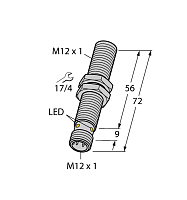 Индуктивный датчик TURCK BI3U-M12EE-AP6X-H1141