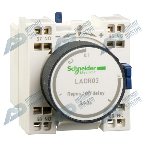 SE Contactors D Дополнительный контактный блок с выдержкой времени 0.1…3с (LADR03)