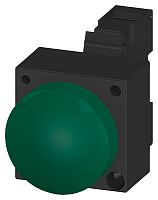 3SB3252-6AA40 КОМПЛЕКТНОЕ УСТРОЙСТВО КРУГЛОЕ ИНДИКАТОР С МАТОВОЙ ЛИНЗОЙ ВСТРОЕННЫЙ СВЕТОДИОД 230V AC ЗЕЛЕНЫЙ С ДЕРЖАТЕЛЕМ (ПРЕДПОЧТИТЕЛЬНЫЙ ТИП)