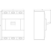 3RV1083-7JL10 ВЫКЛЮЧАТЕЛЬ АВТОМАТИЧЕСКИЙ 3RV1 В ЛИТОМ КОРПУСЕ ДЛЯ ЗАЩИТЫ ЭЛЕКТРОДВИГАТЕЛЯ, НОМ. РАБ. ТОК IN=630A, ЭЛЕКТРОННЫЙ РАСЦЕПИТЕЛЬ, РЕГУЛИРОВКА 6-13XLN, РАСЦЕПИТЕЛЬ ПЕРЕГРУЗКИ UEL 0.4-1XLN, КЛАСС 10A-30 ICU =120KA ПРИ 400В АС, 3-ПОЛ., ВИНТОВЫЕ КЛЕМ