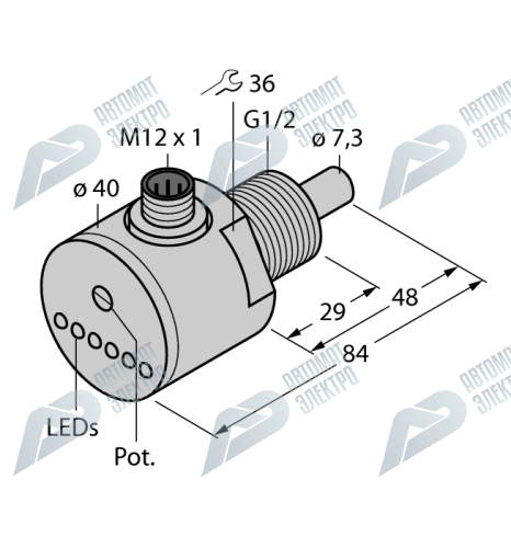 Датчик потока TURCK FCS-GL1/2A4-AP8X-H1141 Датчик потока TURCK FCS-GL1/2A4-AP8X-H1141