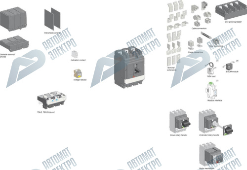 SE Compact NSX 3P Клемные заглушки для посл.соединения NSX400-630 фото 3