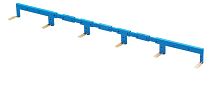 Finder 6-полюсный шинный соединитель для розеток 90.02, 90.03; синий