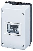3RV1913-1DA00 ЛИТОЙ ПЛАСТИКОВЫЙ КОРПУС ДЛЯ МОНТАЖА НА СТЕНУ, СТЕПЕНЬ ЗАЩИТЫ IP55 С ШИНАМИ N И PE, 72MM