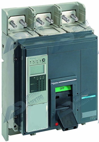 SE Compact NS630 Силовой Автоматический выключатель 4P Iu=1250А диапазон уставки тока расцепления: 2500А 70кА IP40 фото 3