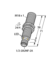 Индуктивный датчик TURCK BI5U-G18-ADZ30X2-B3331