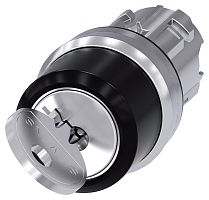 3SU1050-4BC01-0AA0-ZY19 АКТУАТОР ПОВОРОТНОГО ПЕРЕКЛЮЧАТЕЛЯ С КЛЮЧОМ RONIS, 22MM, КРУГЛ., ГЛЯНЦЕВЫЙ МЕТАЛЛ, НОМЕР ЗАМКА SB30, С 2 КЛЮЧАМИ, 2 КОММУТАЦИОННЫХ ПОЛОЖЕНИЯ: O <I, БЕЗ ФИКСАЦИИ, УГОЛ ПОВОРОТА РУКОЯТКИ 45 ГРАД.: 10:30Ч./12Ч., ПОЛОЖЕНИЕ ИЗЪЯТИЯ КЛЮЧ