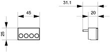 3RA6913-1A БЛОК-КОНТАКТ 1 НО, 1НЗ, ВИНТОВОЕ ПОДКЛЮЧЕНИЕ ПРОВОДНИКОВ