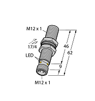 Индуктивный датчик TURCK BI4-M12E-VN6X-H1141