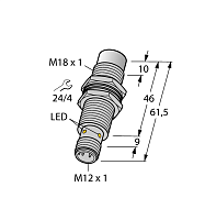 Индуктивный датчик TURCK NI12U-MT18M-VP4X-H1141