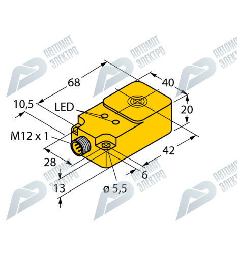 Индуктивный датчик TURCK BI20-Q20-AP45X2LD-H1141