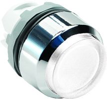 ABB Кнопка MP3-21W белая выступающая (только корпус) с подсветкой без фиксации
