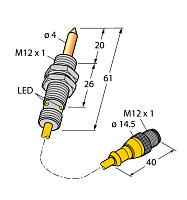 Магнитный датчик TURCK NIMFE-EM12/4.0L61-UP6X-0.3XYE-RS4/S1182
