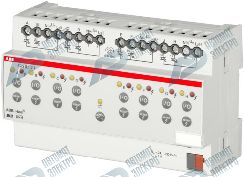 ABB KNX ES/S 8.1.2.1 Активатор для термоэлектрических приводов, 8-канальный, 1A, MDRC