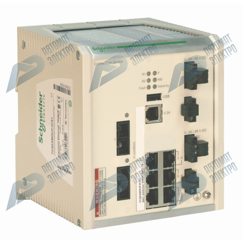 SE Contactors K Коммутатор Connexium 6TX/2FXSM (6 RJ45,1 медь, 2 опт одномод,10/100 Mbit, покр) фото 2
