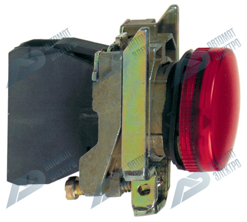 SE XB4 Лампа сигнальная красная с подсветкой 22мм 48-120В фото 3