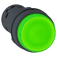 SE Кнопка зеленая с подсветкой, пружинный возврат,1НО