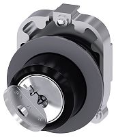3SU1060-4LC01-0AA0-ZY19 АКТУАТОР ПОВОРОТНОГО ПЕРЕКЛЮЧАТЕЛЯ С КЛЮЧОМ RONIS, 30MM, КРУГЛ., МЕТАЛЛ МАТОВЫЙ, ПЛОСКОЕ ФРОНТАЛЬНОЕ КОЛЬЦО, НОМЕР ЗАМКА SB30, С 2 КЛЮЧАМИ, 2 КОММУТАЦИОННЫХ ПОЛОЖЕНИЯ: O <I, БЕЗ ФИКСАЦИИ, УГОЛ ПОВОРОТА РУКОЯТКИ 45 ГРАД.: 10:30Ч./12
