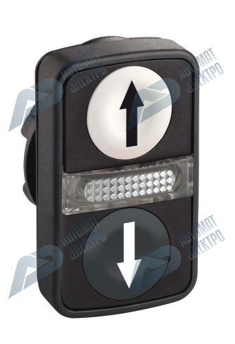 SE XB5 Головка кнопки двойная с маркировкой + LED ZB5AW7A1724 фото 9