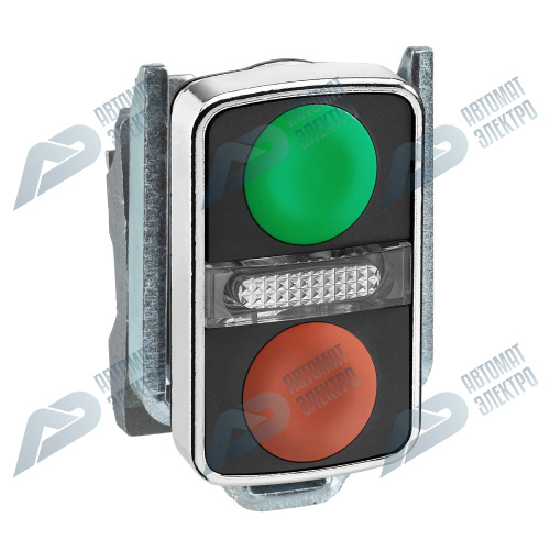 SE XB4 Головка кнопки двойная без маркировки + LED ZB4BW7A3740