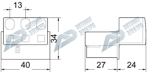 3RV1917-5D FOR CURRENT SUPPLY AND ALSO FOR CONNECTION OF 3-PHASE BUSBARS 3RV1917-1/4