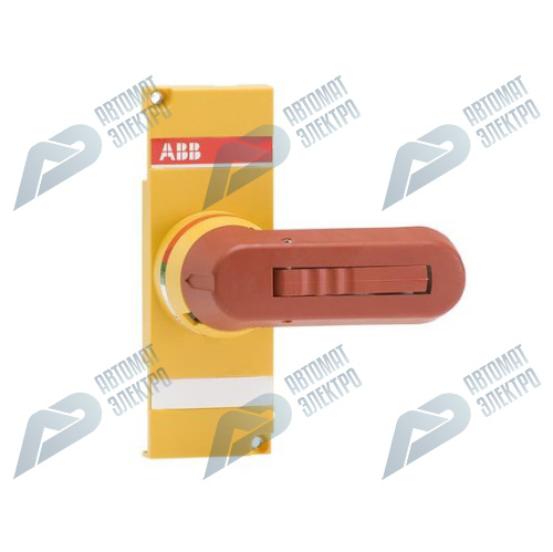 ABB Ручка управления OTVY250EK желто-красная для прямой установки на рубильники OT200..250Е