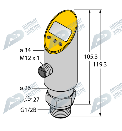 Датчик давления TURCK PS400R-609-LI2UPN8X-H1141