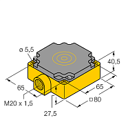 Индуктивный датчик TURCK NI40-CP80-Y1/S100