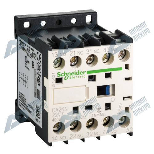SE Auxiliary contactors Промежуточное реле 2НО+2НЗ, цепь управления 400В,50/60Гц фото 2