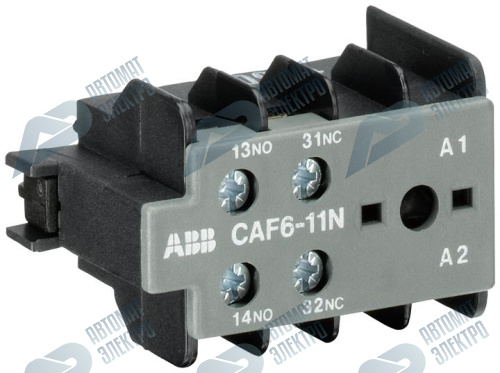 ABB Блок контактный CAF6-11N (1НО+1НЗ) фронтальный для мини-контакторов B6, B7