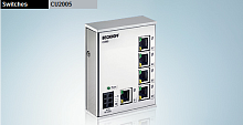 Beckhoff. 5-портовый сетевой коммутатор (свитч), 10BASE-T/100BASE TX Ethernet с 5 x RJ45 - CU2005 Beckhoff