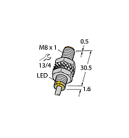 Индуктивный датчик TURCK BI2-M08-AN6X