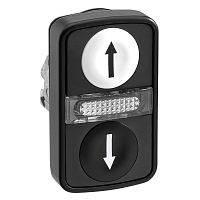 SE XB4 Головка кнопки двойная с маркировкой + LED ZB4BW7A17247