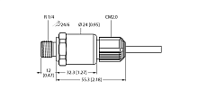 Датчик давления TURCK PT1R-1004-I2-CM2.0/O