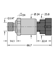 Датчик давления TURCK PT010R-1104-I2-AMPS1.5