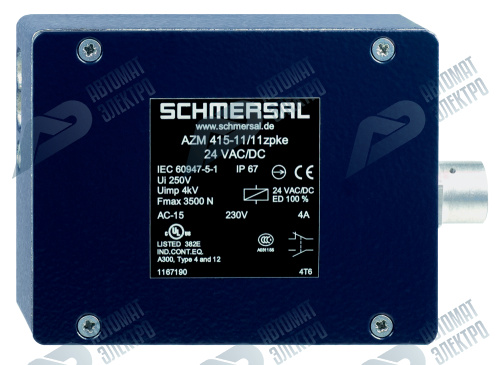 Дверной выключатель безопасности Schmersal AZM415-11/11ZPKE-24VAC/DC