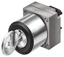 3SB3500-4AD01 ПЕРЕКЛЮЧАТЕЛЬ ЗАМОК, ПЛОСКИЙ 0-I С ФИКСАЦИЕЙ, КЛЮЧ НОМЕР. SB30, O, МЕТАЛЛИЧ.