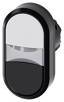 3SU1000-3AB61-0AA0-ZY19 АКТУАТОР ДВОЙНОЙ КНОПКИ, 22MM, КРУГЛ., ПЛАСТИК, КНОПКА БЕЛАЯ, КНОПКА ЧЁРНАЯ ПЛОСКАЯS, С ГРАВИРОВКОЙ ЛАЗЕРОМ, КАСТОМИЗИРОВАННАЯ МАРКИРОВКА ИЛИ ГРАФИЧЕСКИЕ СИМВОЛЫ В СООТВЕТСТВИИ С ВЫБОРОМ В КОНФИГУРАТОРЕ SIRIUS ACT (CIN)