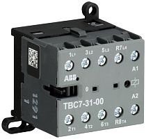 ABB Мини-контактор TBC7-31-00-62 (12A при AC-3 400В), катушка 77-143VDC, с винтовыми клеммами