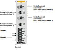 Beckhoff. 2-канальный модуль аналогового выхода 0…10 В, ручной/автоматический режимы - KM4602 Beckhoff