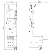 3RK1903-3EC00 65 MM TERMINAL MODULE FOR ET 200S INVERTER POWER MODULE IPM25 FS A WITH FEEDER CONNECTION