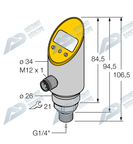 Датчик давления TURCK PS400R-304-LI2UPN8X-H1141
