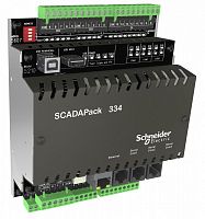 SE ScadaPack 334 RTU, 2 потока, IEC61131, 24В, Реле, 2 A/O