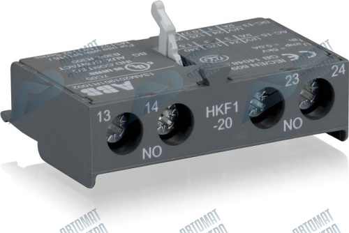 ABB Контакты дополнительные HKF1-20 (2НО) фронтальные для автоматических выключателей MS116, MS132, MS132-T, MO132, MS165, MO165