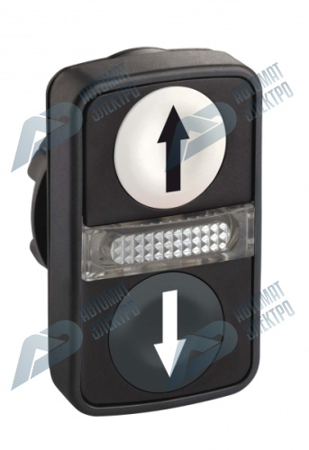 SE XB5 Головка кнопки двойная с маркировкой + LED ZB5AW7A1724