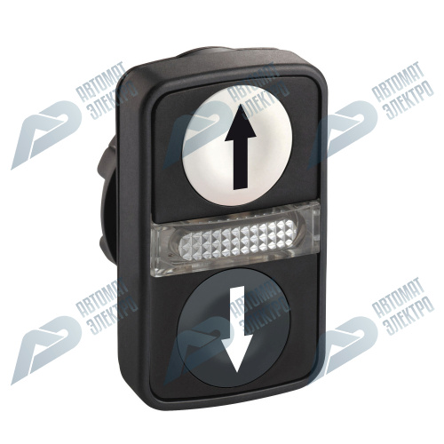 SE XB5 Головка кнопки двойная с маркировкой + LED ZB5AW7A1724 фото 8
