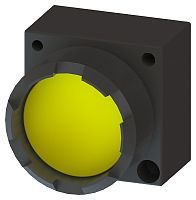 3SB3000-0AA33 ИСПОЛНИТЕЛЬНЫЙ ЭЛЕМЕНТ КНОПКА С ВЫСТУПАЮЩИМ ФРОНТАЛЬНЫМ ЗУБЧАТЫМ КОЛЬЦОМ, ЖЕЛТАЯ