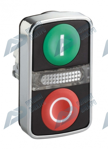 SE XB4 Головка кнопки двойная с маркировкой + LED ZB4BW7L37417