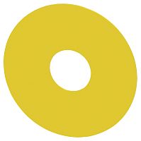 3SU1900-0BC31-0AA0 ПОДЛОЖКА ДЛЯ КНОПОК АВАРИЙНОГО ОСТАНОВА, ЖЕЛТАЯ, САМОКЛЕЯЩАЯСЯ, НАРУЖНЫЙ ДИАМЕТР 75MM, ДИАМЕТР ОТВЕРСТИЯ 23MM, БЕЗ НАДПИСИ