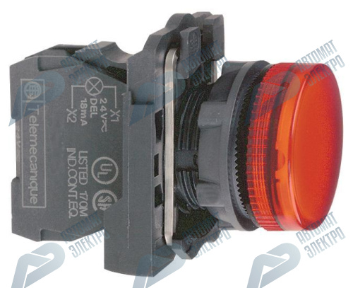 SE XB5 Лампа сигнальная красная светодиодная 48В фото 4